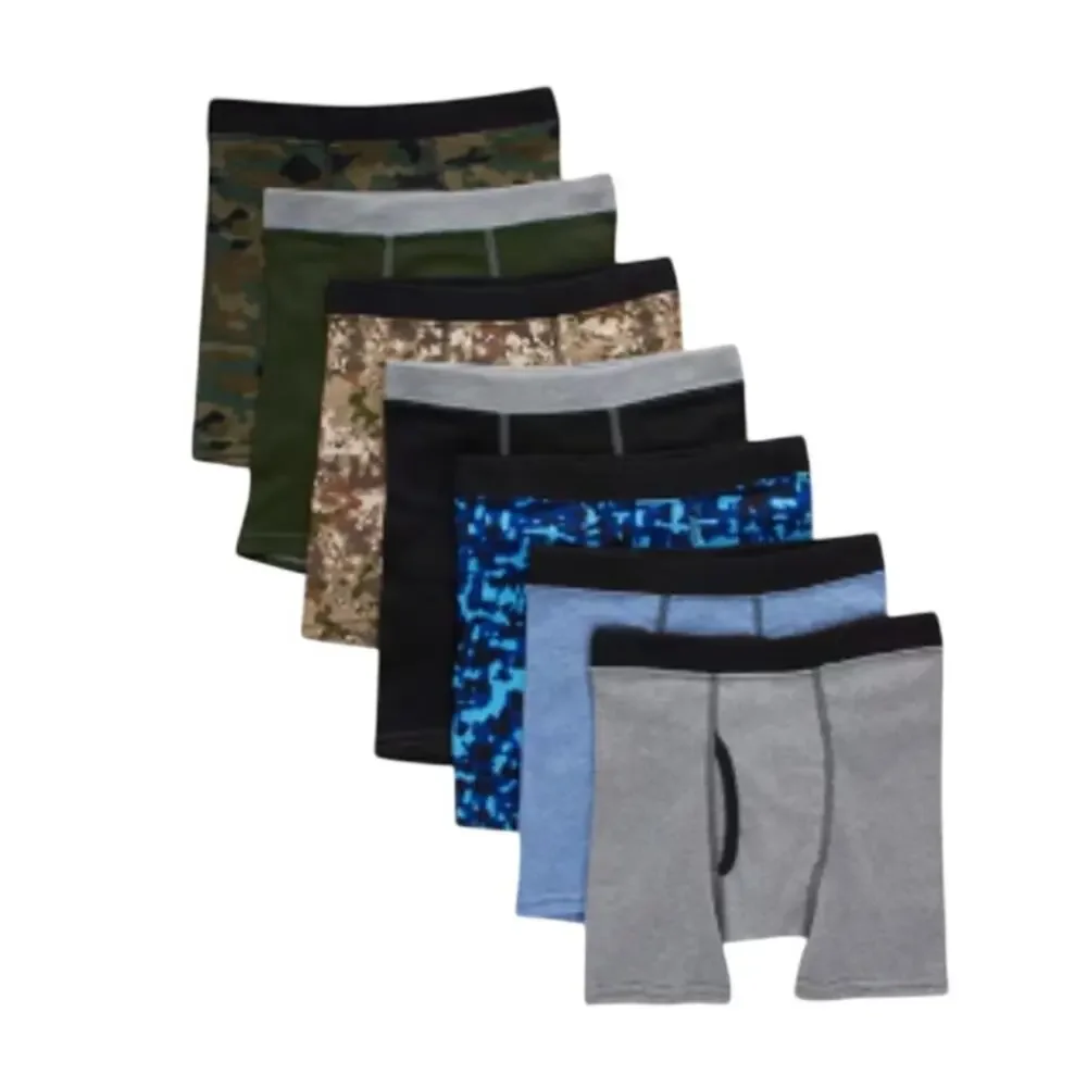 Hanes Boys Comfort Soft Waistband Camo Prints Boxer Briefs 5+2 Medium